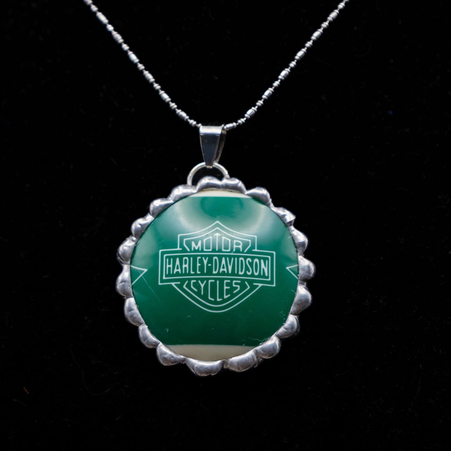 Harley-Davidson Pool Ball Necklace (Green)