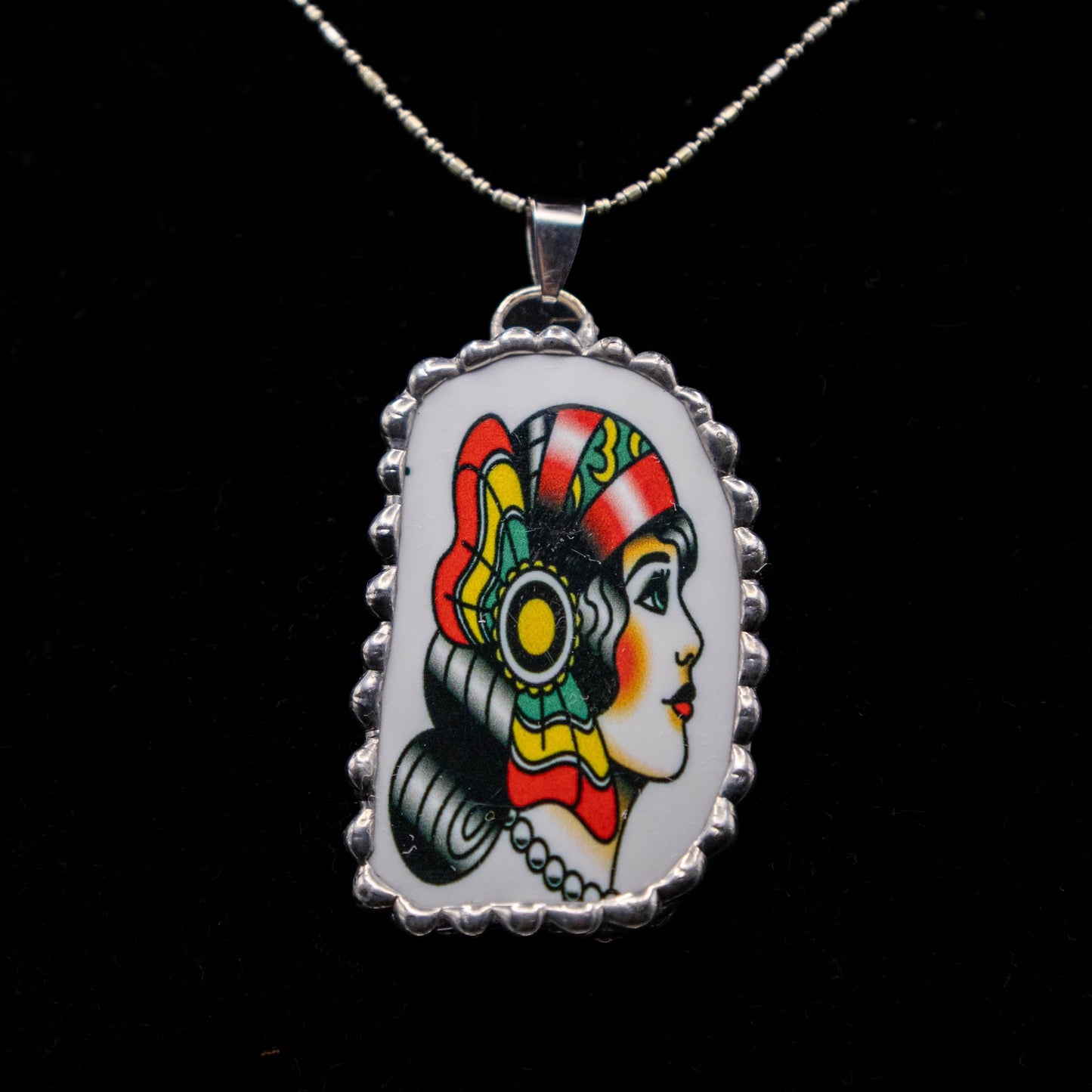 Gypsy Portrait Necklace