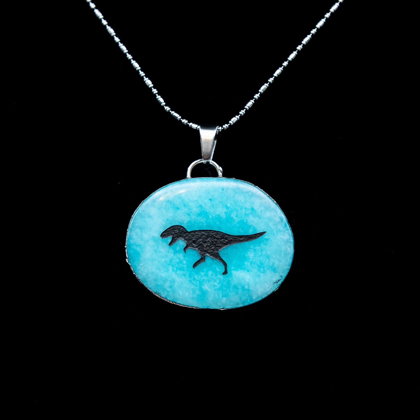 T-Rex Totem Stone Necklace.