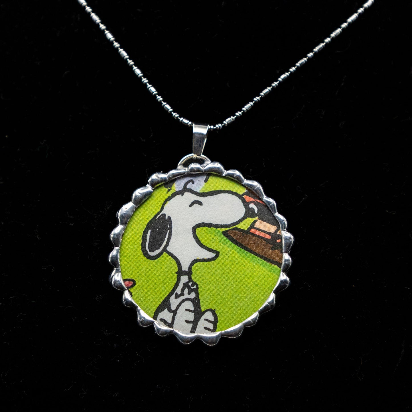 Little Golden Book Charlie Brown Necklace. (Double Sided)