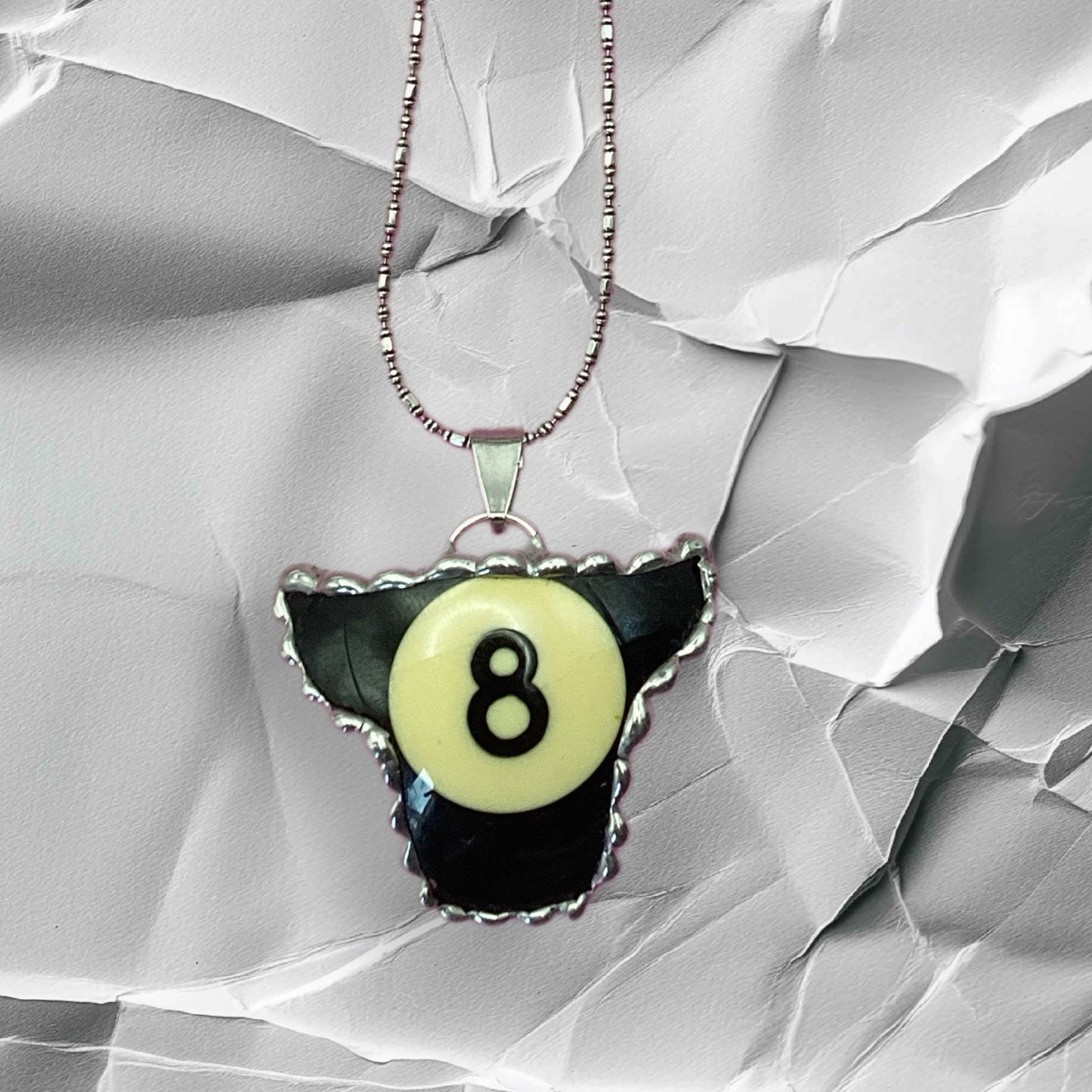 8 Ball Bull Necklace