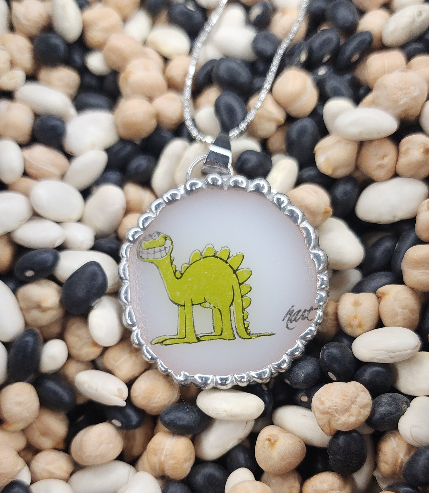 Dinosaur Figure Necklace