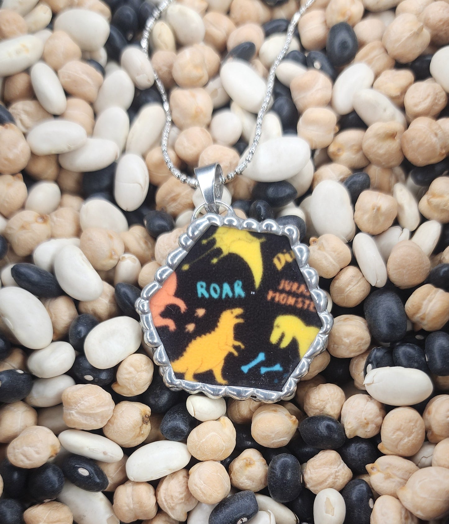 Dinosaur Figure Necklace