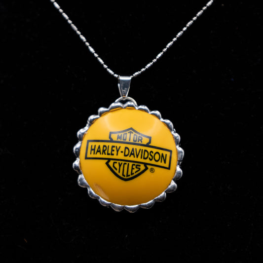 Harley-Davidson Pool Ball Necklace (Yellow)