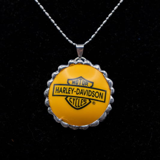 Harley-Davidson Pool Ball Necklace (Yellow)