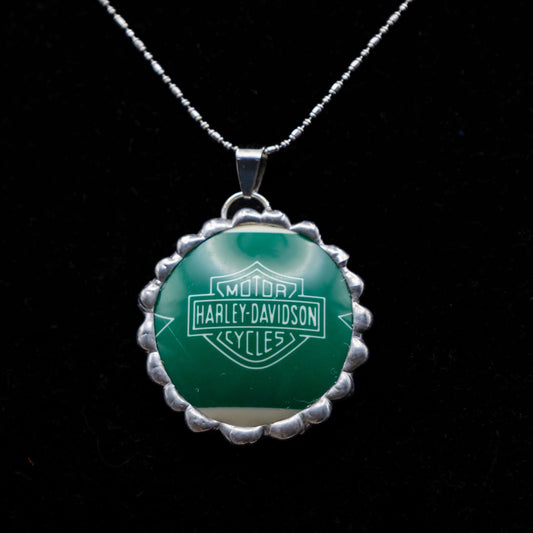 Harley-Davidson Pool Ball Necklace (Green)