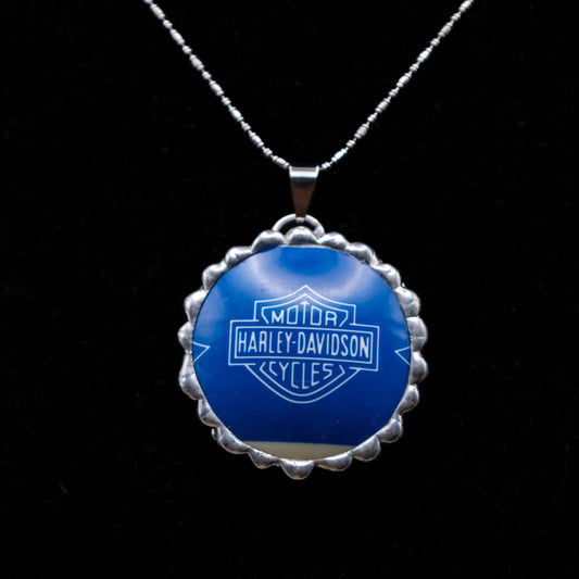 Harley-Davidson Pool Ball Necklace (Blue)