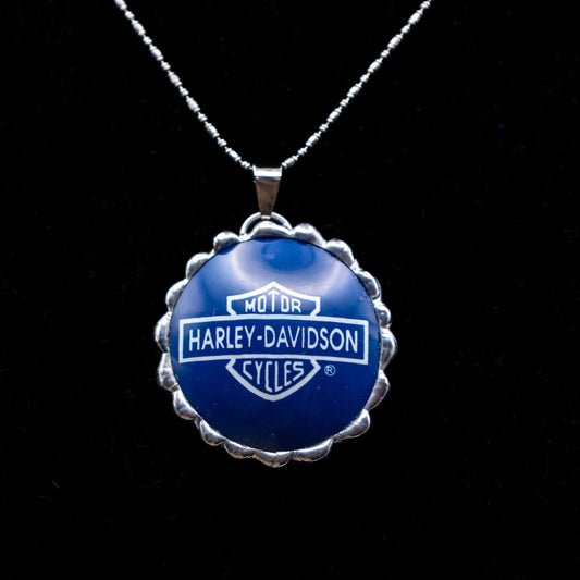 Harley-Davidson Pool Ball Necklace (Blue)