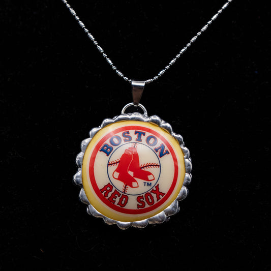 Boston Red Sox Pool Ball Necklace.