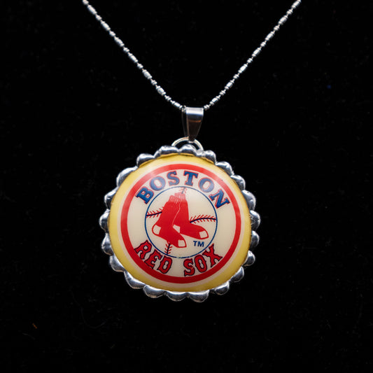 Boston Red Sox Pool Ball Necklace.