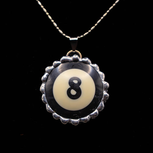 Eight Ball Pool Ball Necklace