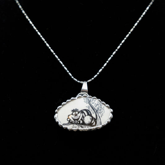 Cheshire Cat Necklace from Alice in Wonderland.