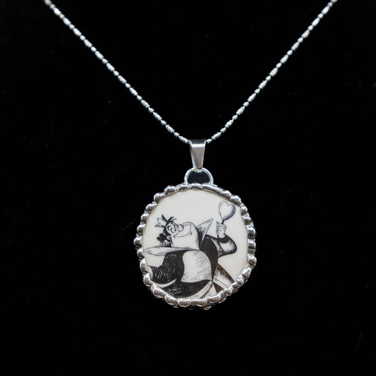 Queen of Hearts from Alice in Wonderland Necklace.