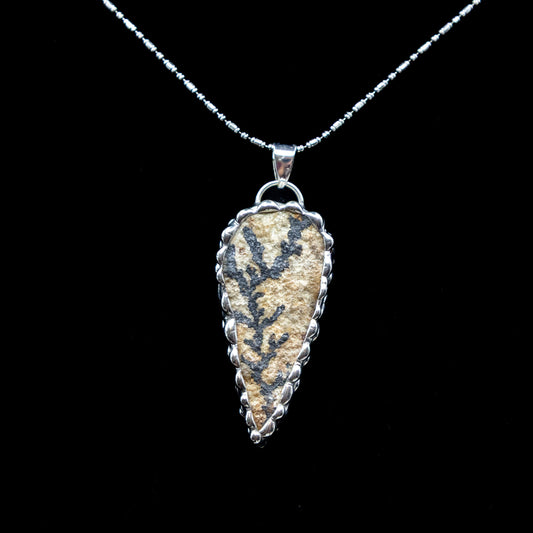 Dendrite Fossil Necklace.