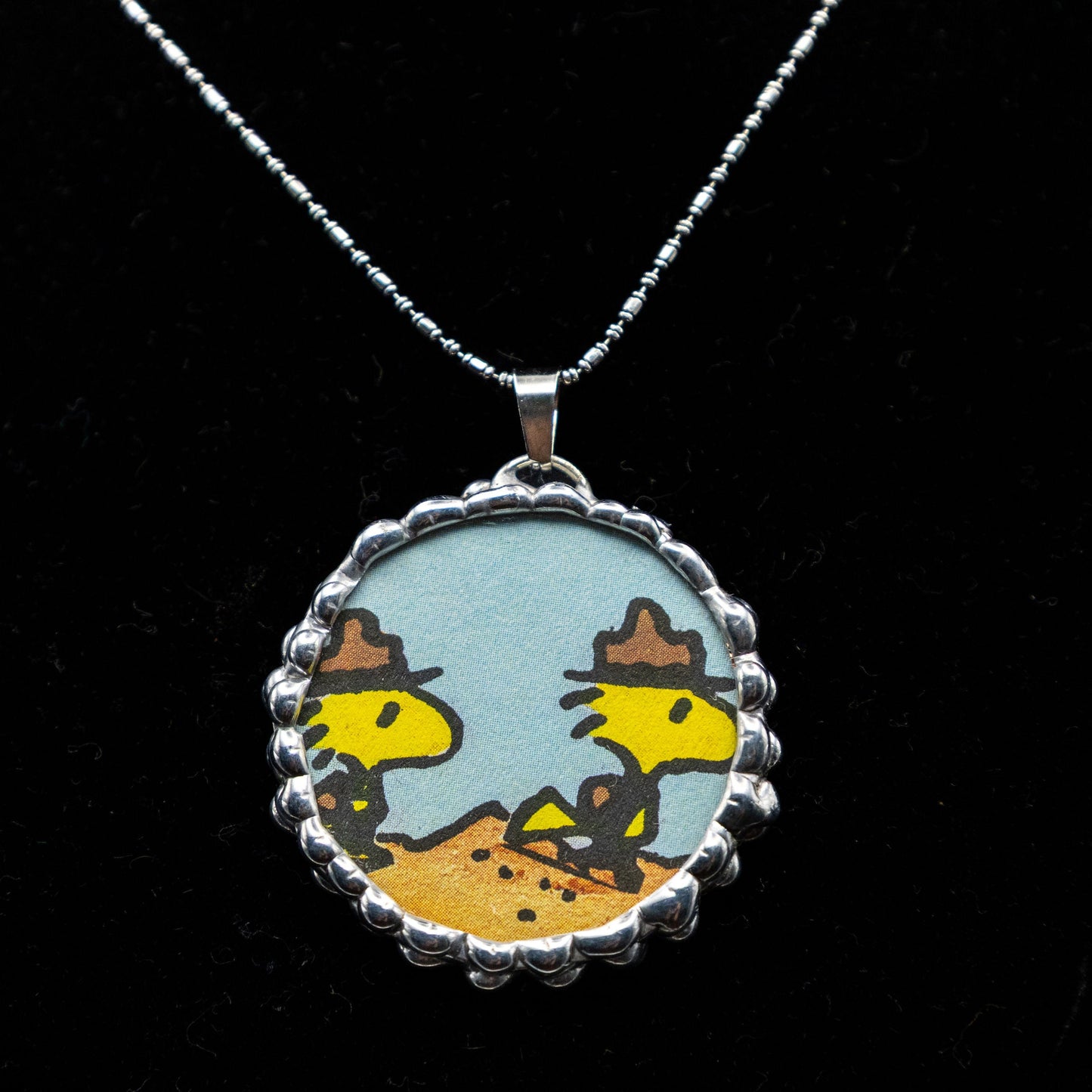 Little Golden Book Charlie Brown Necklace. (Double Sided)