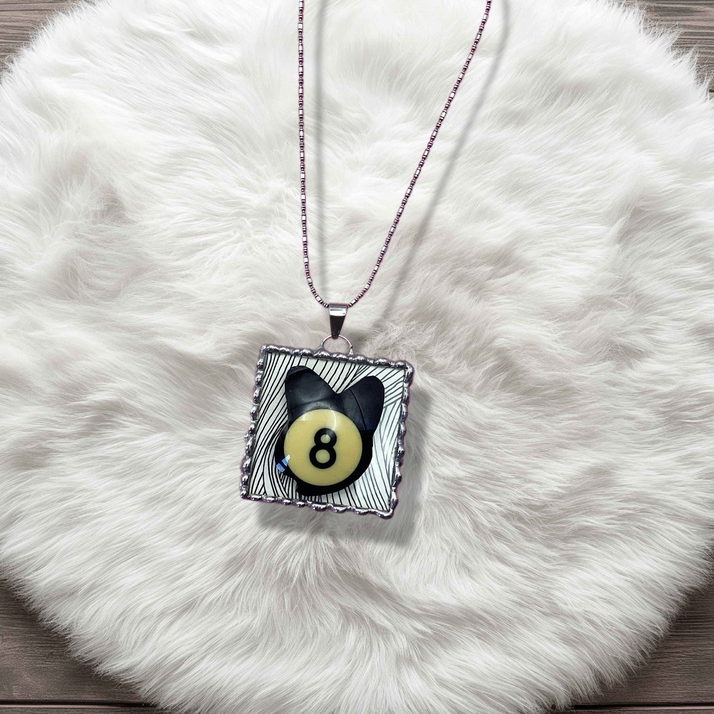 #8 Playboy Pool Ball Necklace