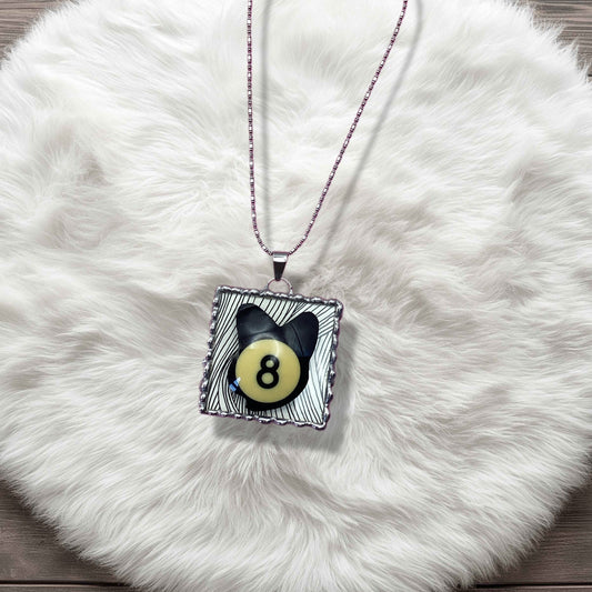 #8 Playboy Pool Ball Necklace