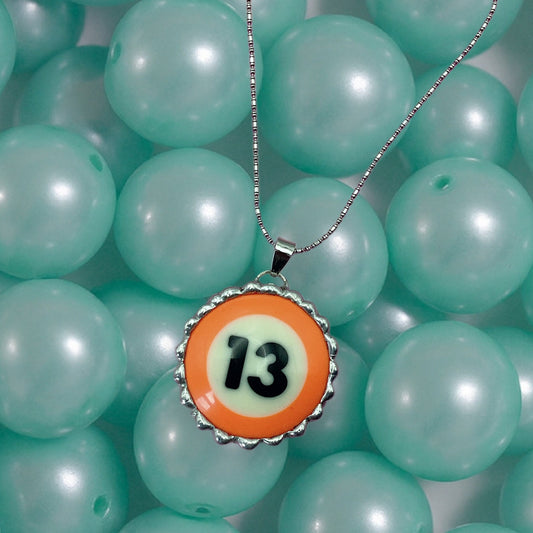 #13 Pool Ball Necklace
