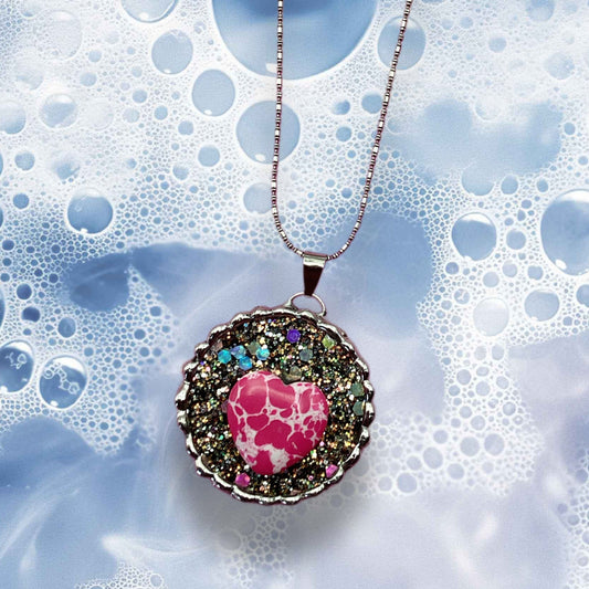 Heart Glitter Necklace