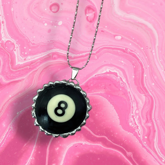 #8 Pool Ball Necklace