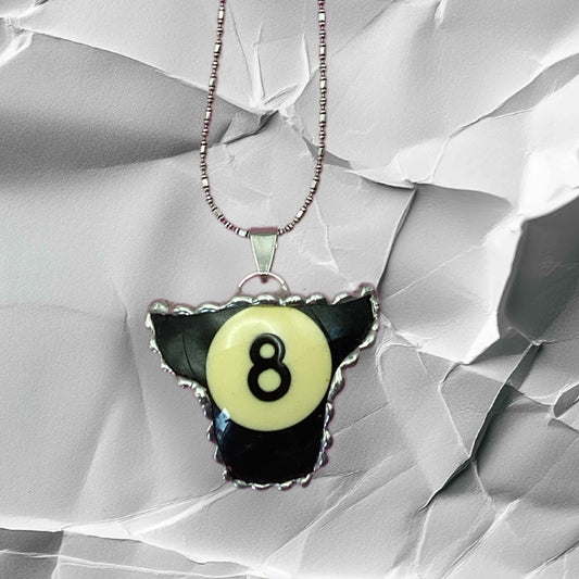 8 Ball Bull Necklace
