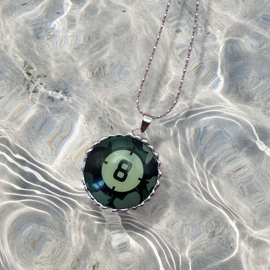 8 Ball Camo Necklace