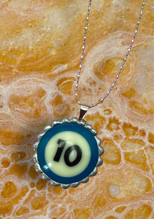 #10 Pool Ball Necklace