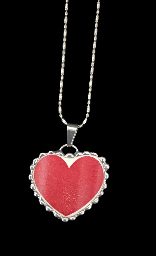 Ceramic Heart Necklace