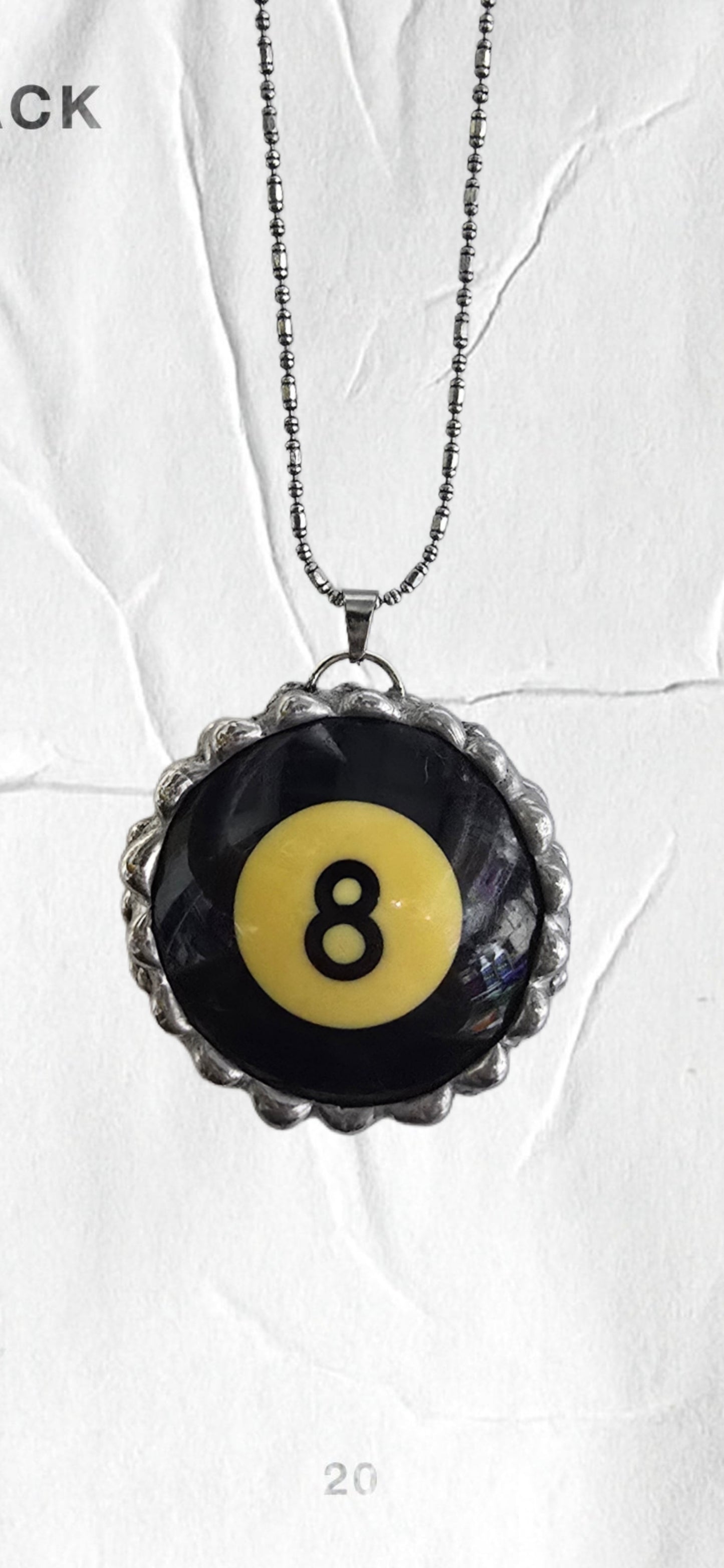 8 ball necklace